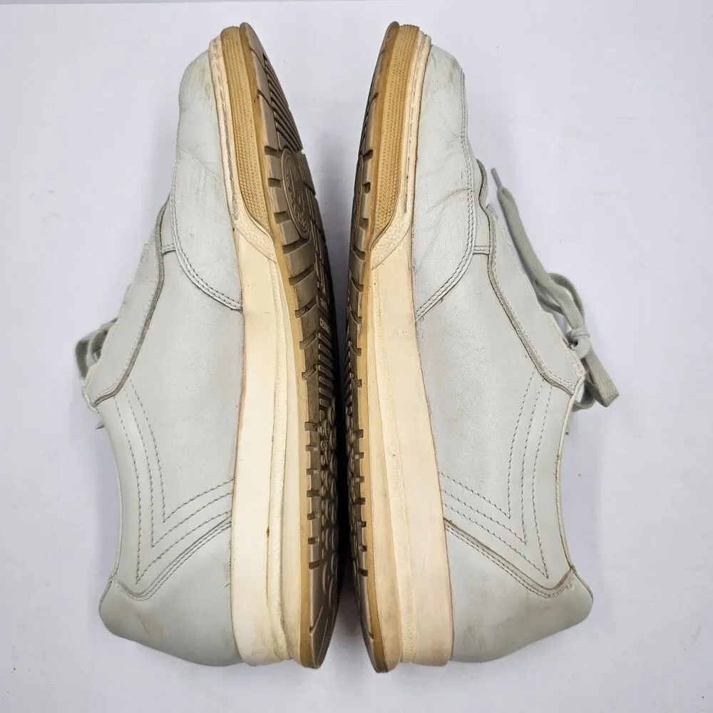 Mephisto Match Leather Oxford Walking Shoes Womens 11 Ivory Bone Trainer Sneaker